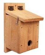 Snow Bunting Nest Box Snow bunting birdhouse made with cedar.