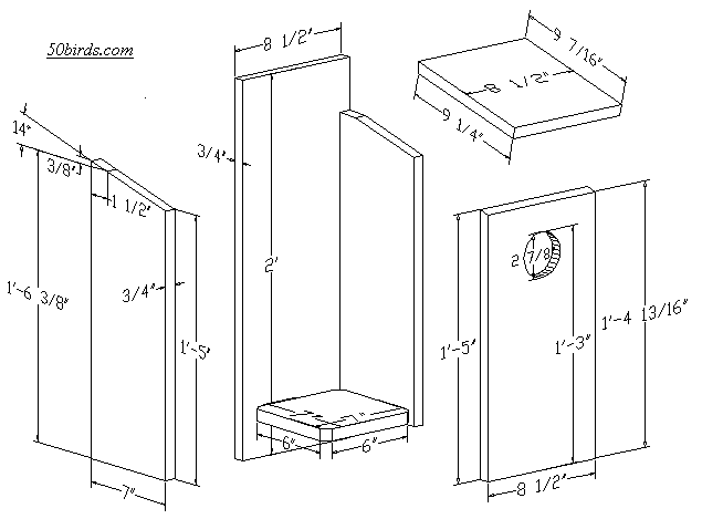 Bufflehead Nest Box - 70birds Birdhouse Plans Index