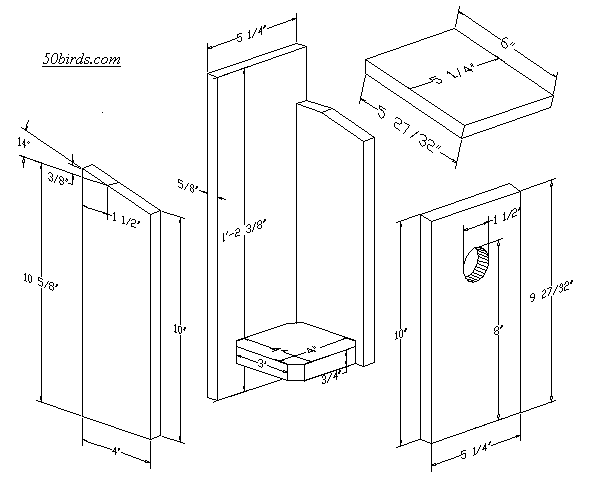 eastern bluebird house plans