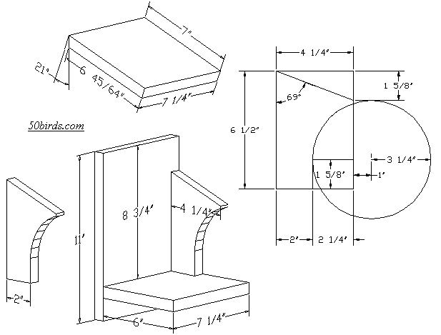 Phoebe Platform - 70birds Birdhouse Plans Index