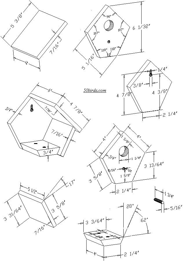 wren house plans 1 x 6